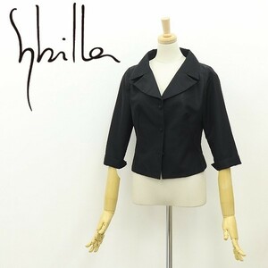 美品◆Sybilla シビラ 七分袖 ジャケット 黒 ブラック M