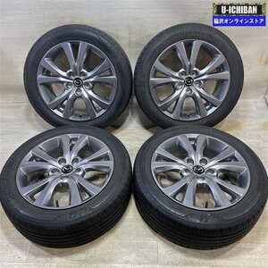 マツダ CX-30 純正 7-18+45 5H114.3 ブリヂストン トランザT005A 215/55R18 18インチ 4本セット 009