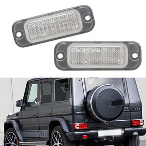 激白光 ! 交換式 ! メルセデス ベンツ LED ナンバー灯 ライセンス ランプ W463a W464 G350d G400d G550 G63 Gクラス ゲレンデ