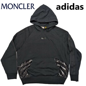 正規品 新品 3 MONCLER adidas モンクレール アディダス フーディー パーカー XL GENIUS Tシャツ アウター ダウン スウェットhoodie メンズ