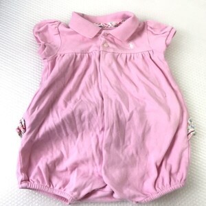 Ralph Lauren★ベビー服/半袖/ロンパース【baby size-6M　70/44/ピンク/pink】◆BH45