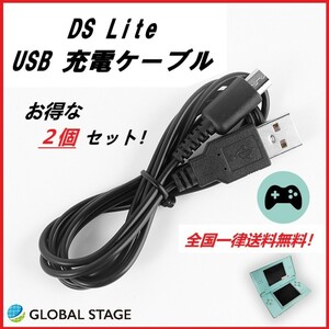 任天堂 DSLite USBケーブル 充電器 ２個セット