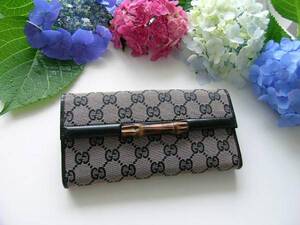 新品★正規品★GUCCI★Ｗホック長財布ＧＧキャンバス★ピンク