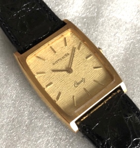 WITTNAUER スクエア ウォッチ 角型 LONGINES ゴールド カラー 稼動品 ウィットナー VINTAGE アンティーク 好きに も