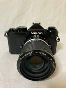 Nikon ニコン FE ブラック MF-12 43-86mm ズーム 完動品