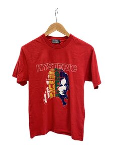 HYSTERIC GLAMOUR◆HAVE MORE FUN刺繍 Tシャツ/S/コットン/RED/02241ct08