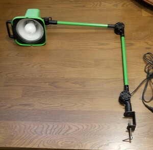 点灯OK SANYO アーム式 電気スタンド 動作中古品 LED電球 サンヨー 三洋電機製 昭和レトロ