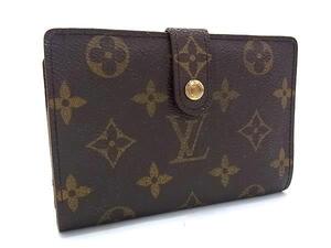 1円 LOUIS VUITTON ルイヴィトン M61663 モノグラム ポルトモネ ビエ ヴィエノワ 二つ折り 財布 ウォレット ブラウン系 FL3364