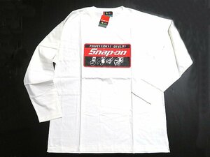 Snap-on スナップオン Tシャツ ホワイト PROFESSIONAL Snap-on ロゴ　長袖　レア　未使用　希少