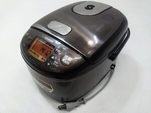 ★2022年製 動作品 ZOJIRUSHI 象印 極め炊き IH炊飯ジャー 0.54L 3合炊き NP-GK05-XT ステンレスブラウン 0129-320E□ @100★