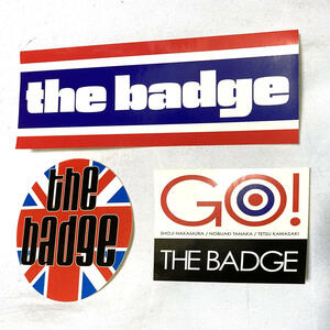 デッドストック品／THE BADGE (ザ・バッヂ) オリジナルステッカー3枚セット(21)