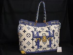 LOUIS VUITTON ヴィトン N92097 モノグラム エポンジュ 2004年 クルーズコレクション パイル×キャンバス トートバッグ ショルダー FF8860