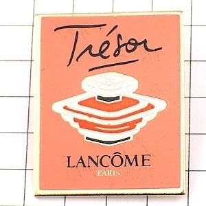 ピンバッジ・ランコム香水トレゾア壜 LANCOME TRESOR◆フランス限定ピンズ◆レアなヴィンテージものピンバッチ