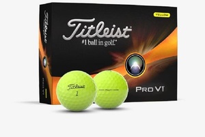 タイトリスト ボール PRO V1 YELLOW １ダース(新品、未使用)(即納)