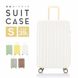 スーツケース Sサイズ 軽量 小型 キャリーケース キャリーバッグ 受託手荷物 39L ～3泊 TSAロック 旅行かばん 旅行 おしゃれ 新品 未使用