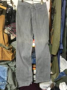 2304MHL.マーガレットハウエルMARGARET HOWELLカラーDENIMデニム ジーンズGREYグレー パンツS