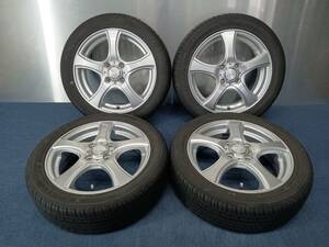 ★8-9分山★22年製★ KENDA KOMET Plus KA23A 165/55R15　社外ホイール 15×4.5J +45 4H-100 4本セット 軽自動車等　E1264