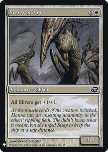 MTG ■白/英語版■《筋力スリヴァー/Sinew Sliver》★FOIL★ ミステリーブースター白C