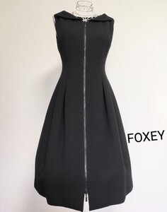 ☆【即決送料無料】FOXEYフォクシー Dress Jupiter ウールワンピースブラック40☆