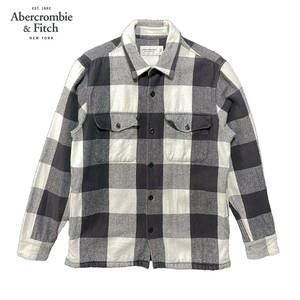 USA 古着 Abercrombie&Fitch アバクロンビー&フィッチ バッファローチェック コットン シャツジャケット 厚手 ジャケット メンズM BG0857