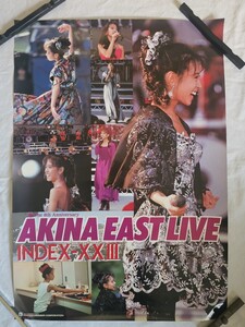 中森明菜 AKINA EAST LIVE B2 ポスター 約52Ｘ73㎝ 昭和レトロ