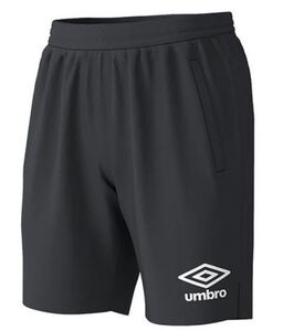 【KCM】Z-umbro-237-M★展示品★【UMBRO/アンブロ】メンズ　ロゴグラフィックプラクティスパンツ サッカー　UUUNJD85　ブラック　サイズ M