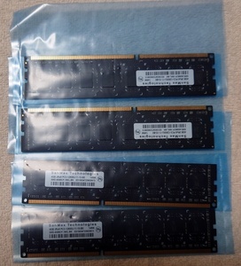 SanMax (サンマックス) SMD-4G68CP-16KL-BK (Black PCB Edition) DDR3-1600 4GB×4枚組 (合計16GB)デスクトップPC用DDR3メモリ