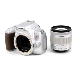 【中古】Canon製 デジタル一眼レフカメラ EOS Kiss X10 EF-S18-55 IS STM レンズキット シルバー 元箱あり [管理:1050023651]