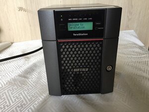 ●BUFFALO TeraStation /TS5410DN /HDD8TB/ 通電確認のみ /電源ケーブル付属/ データ消去済み/ 鍵欠品 [D0725W5-1F-1]