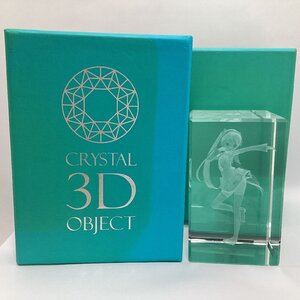 初音ミク　クリスタル 3D オブジェ　CRYSTAL 3D OBJECT　約8cm×5cm×5cm