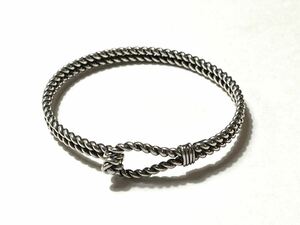 1970s Gucci Sterling Silver Rope Bracelet