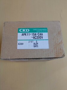 ■211未使用保管品 CKD 電磁弁 APK11-15A-C4A 呼び径15 AC200V パイロットキック式2ポート電磁弁 水