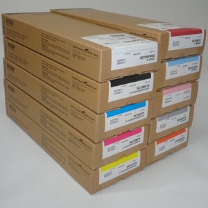 ☆10色セット 純正 EPSON エプソンインクカートリッジSC10BK70/C70/M70/Y70/R70 /OR70/LM70/GY70/LC70/SC10WW60 NO.6106