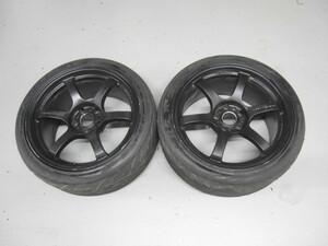 RAYS グラムライツ 57D 9.5J+12 114.3 5穴 18インチ GT-R サイズ 2本 BNR32 BCNR33 レイズ ボルク gram lights