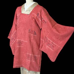 道行コート 和装コート 着物用コート 美品 中古 仕立て上がり リサイクル着物 きもの 着物 カジュアル着物 kimono 裄64.5cm