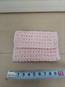 最終値下げ！　レース編み　一点物　ハンドメイド　かわいい 小物入れ