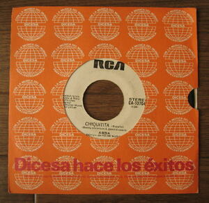 エルサルバドル盤 白ラベル ABBA / Chiquitita (Espanol)