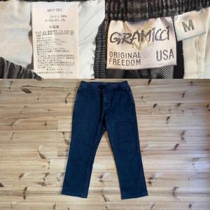 レア!! M GRAMICCI DENIM NN-PANTS ジャストカット 8817-DEJ ブラック ストレッチ デニム パンツ グラミチ NN 黒 ニューナロー クロップド