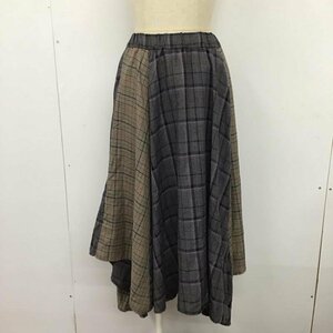 JEANASIS FREE ジーナシス スカート ロングスカート JS050285MC クレイジーパターン アシンメトリー Skirt Long Skirt 10109036