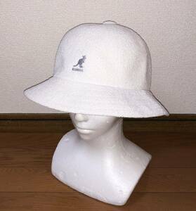 美品 KANGOL Bermuda Casual 0397BC XL カンゴール バミューダ カジュアル メトロハット バケットハット ベルハット ホワイト 白 男女兼用