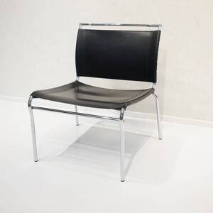 Calligaris カリガリス パーソナルチェア アームレスチェア チェア 椅子 レザー ブラック 黒 北欧 イタリア モダン 検:B＆B カッシーナ 