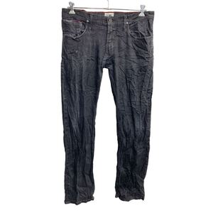 HILFIGER DENIM デニムパンツ W36 トミーヒルフィガー ビッグサイズ ブラック 古着卸 アメリカ仕入 2402-388