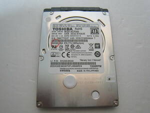 TOSHIBA HDD 500GB 2.5インチ 動作確認済, 健康状態正常 No6