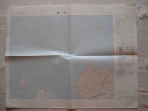 【地図】 櫃島 1：25,000 昭和63年発行/ 山口 阿武郡 萩市 奈古 山陰本線 ビシャゴ瀬 宇田島 大島 なきいり瀬 中国 国土地理院