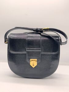 ★ Yves Saint Laurent / イヴサンローラン YSL ショルダーバッグ レザー ブラック ブランド 中古品 0108HA