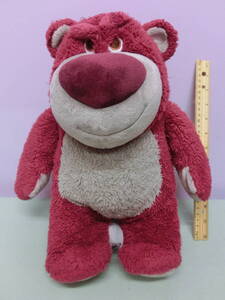 トイストーリー3◆ロッツォ・ハグベア ぬいぐるみ人形 BIG34㎝ USAディズニーランド◆TOY STORY Lotso Bear ディズニーDisney ピクサー