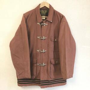 ヴィンテージ【FIREMAN JACKET】ファイヤーマン ジャケット 茶 中綿 コート メンズ 綿100% コットン トップス サイズ 40/Y9245BB