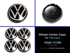 ◆ 【送料198円～】 VW 純正 ホイール センターキャップ 56mm 1S0 601 171 FOD 4個 新品 ◆ ポロ Tクロス 1S0601171FOD 6C0601171XQI 互換