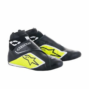 alpinestars(アルパインスターズ) レーシングシューズ SUPERMONO V2 SHOES(サイズUSD：9)BLACK YELLOW FLUO WHITE ADD Color[FIA8856-2018]