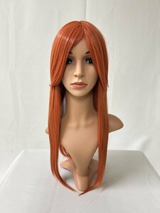 Wigs2you C-005 濃いオレンジ コスプレウィッグ アニメ アイドル風 耐熱コスプレウィッグ★シンプルなロングスタイル